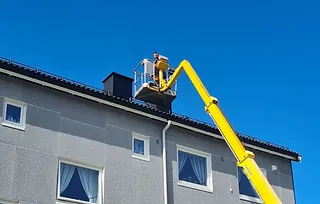 Takarbeid med lift